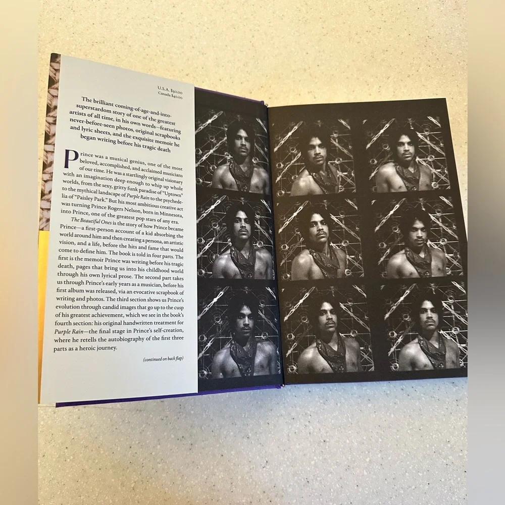 Prince The Beautiful Ones Hardcover Book. Like New Music! Biography Rock & Roll